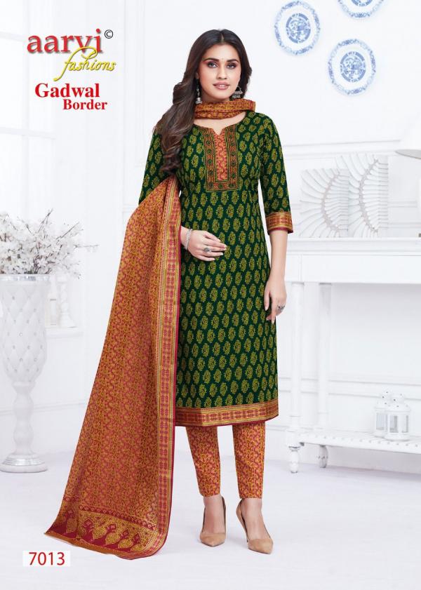 Aarvi Gadhwal Border Vol-7 Cambric Cotton Designer Dress Material